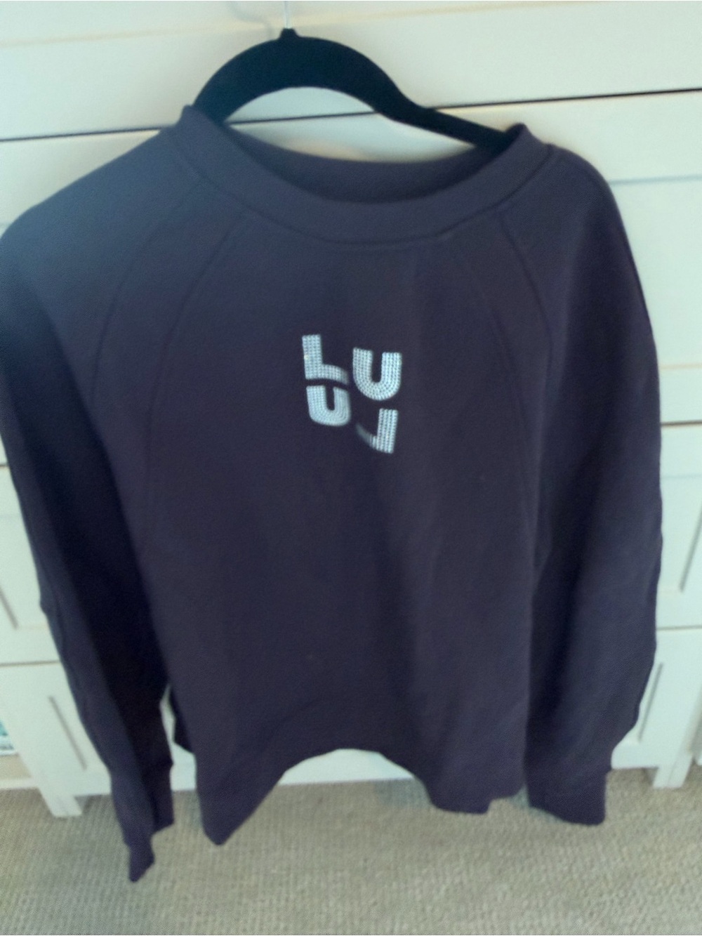 (NWT) Lululemon Scuba Oversized Hip-Length Pullover Jewelled Hoodie M/L Purple - Picture 4 of 4